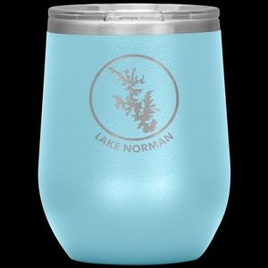 LIGHT BLUE Lake Norman Insulated Wine Tumbler